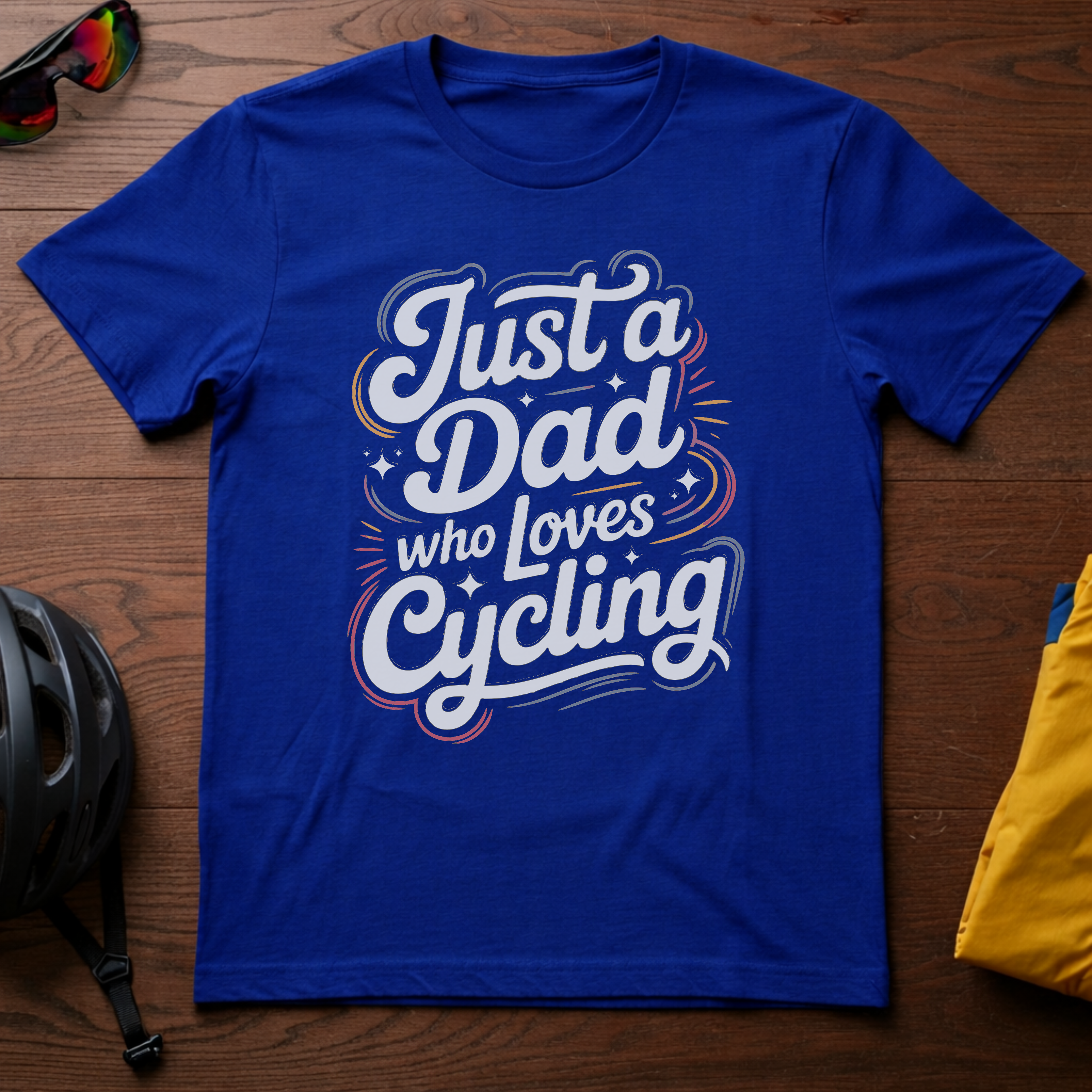 Just a Dad Who Loves Cycling Tee - Chainline Collective