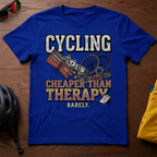 "Cycling: Cheaper Than Therapy (Barely)" Tee - Chainline Collective