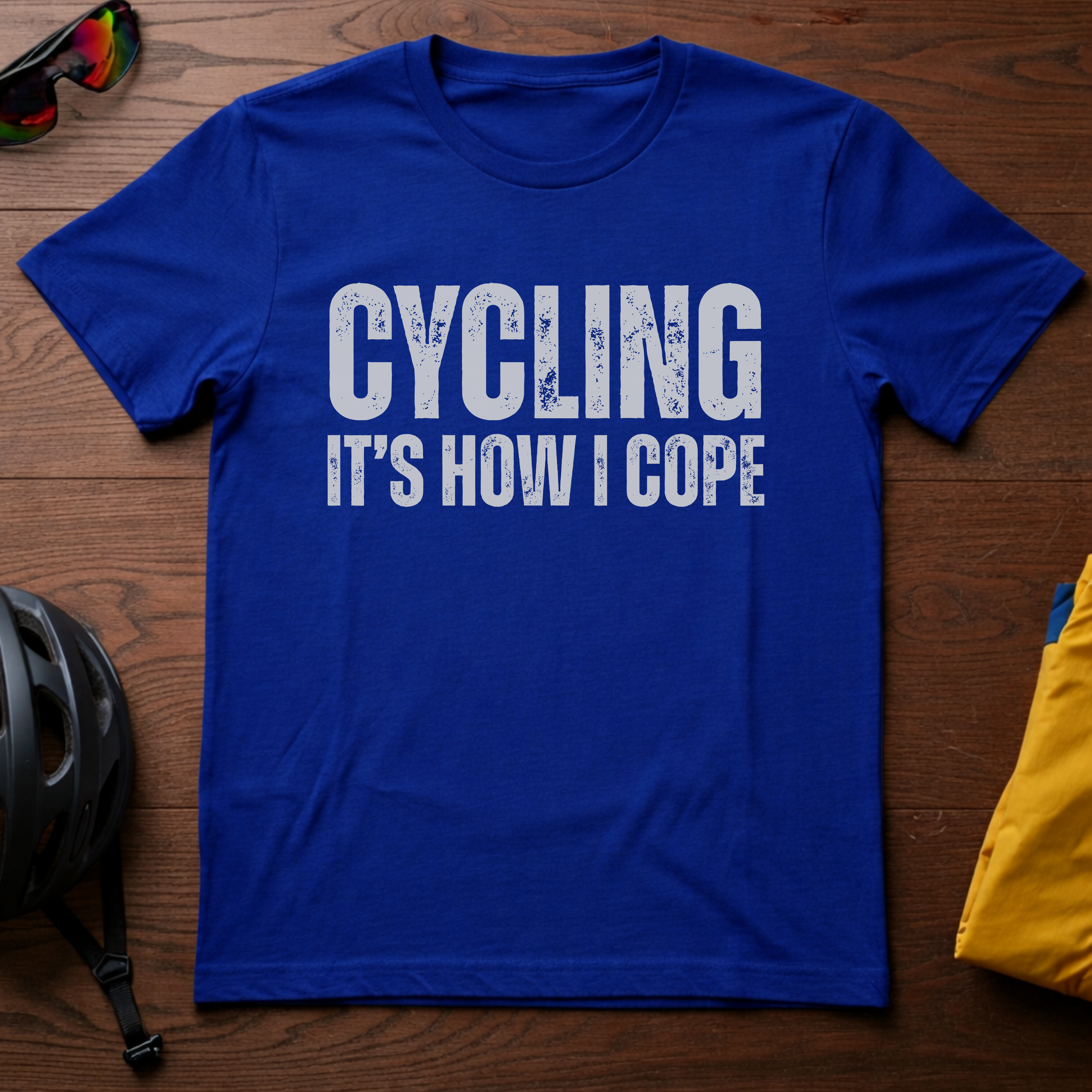 Cycling -- It's How I Cope Tee - Chainline Collective