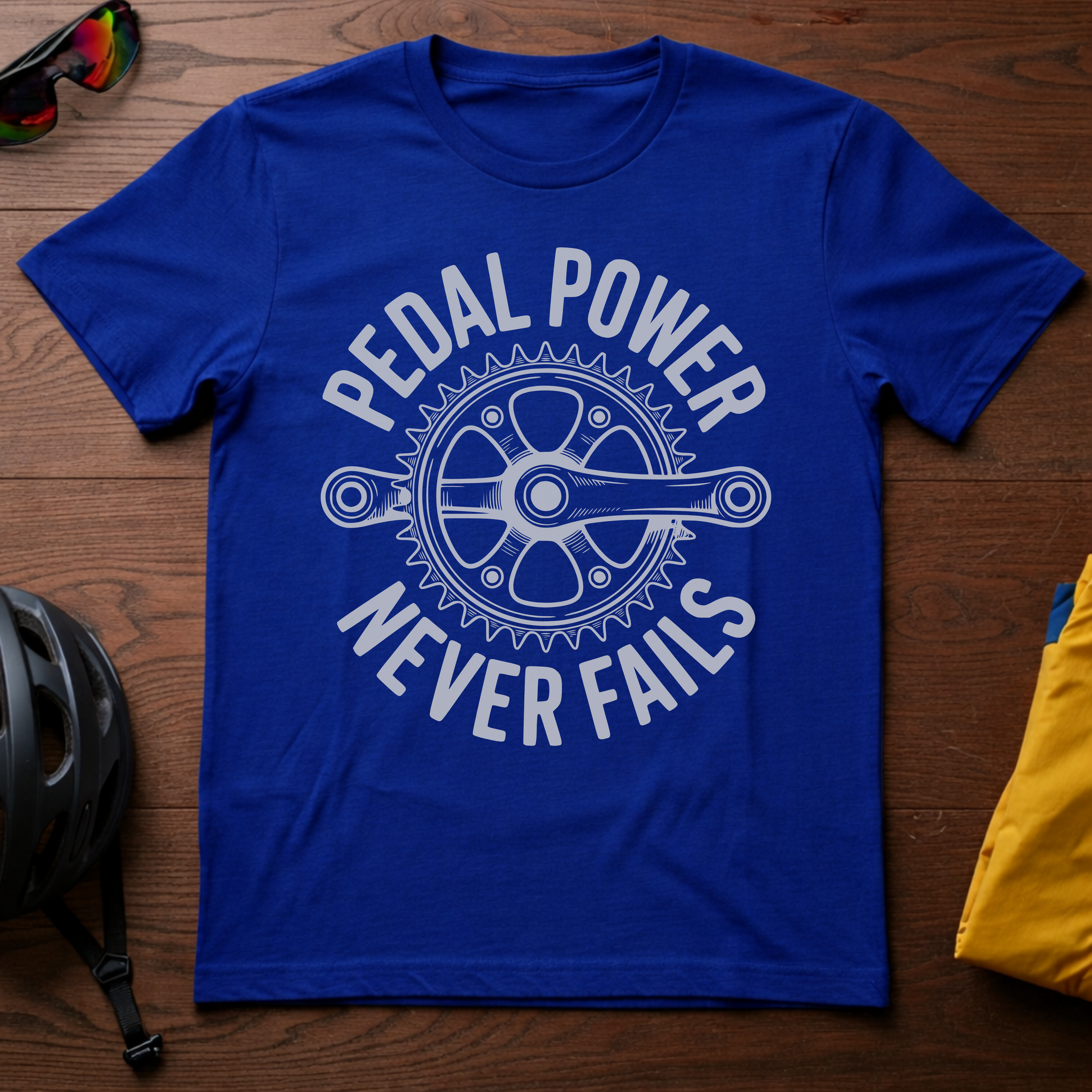 Pedal Power Never Fails Tee - Chainline Collective