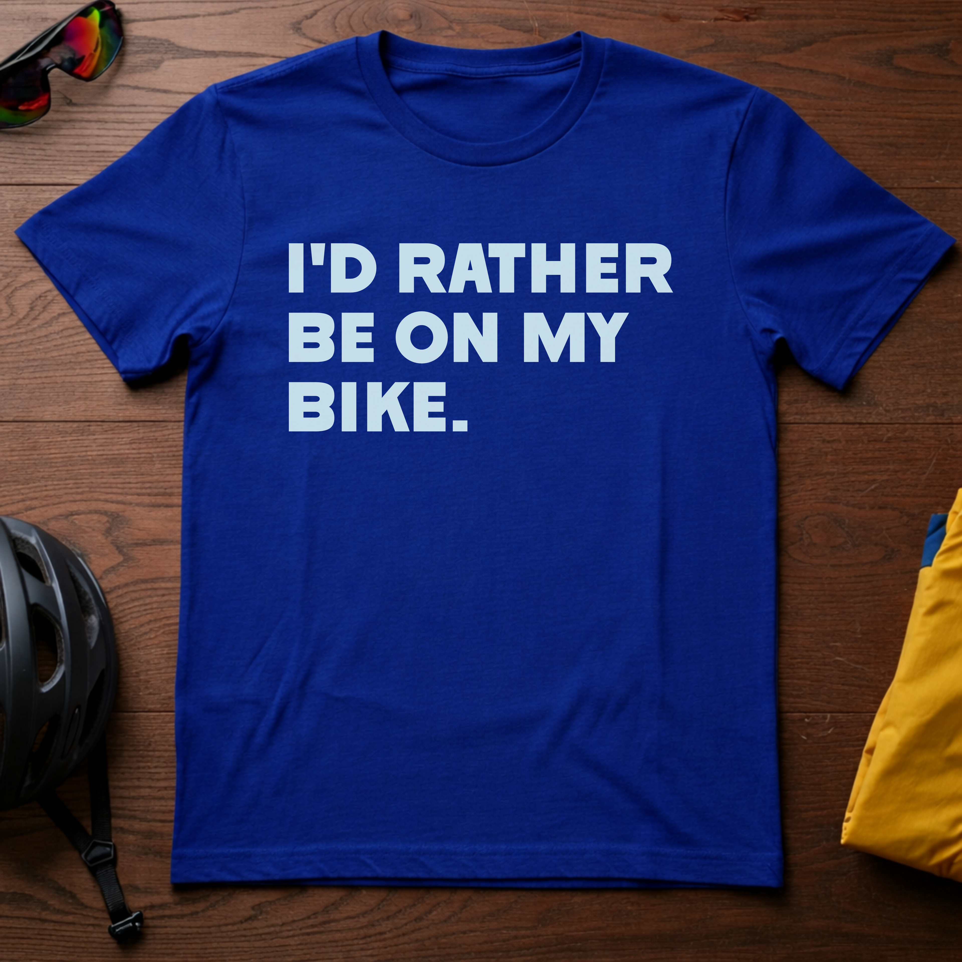 "I'd Rather Be On My Bike." Tee - Chainline Collective