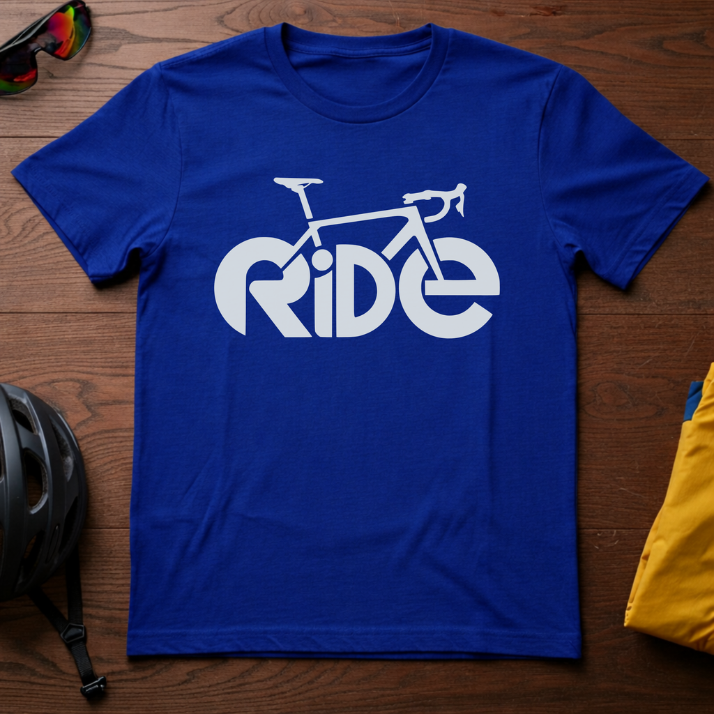 "Ride" Typography Art Tee - Chainline Collective