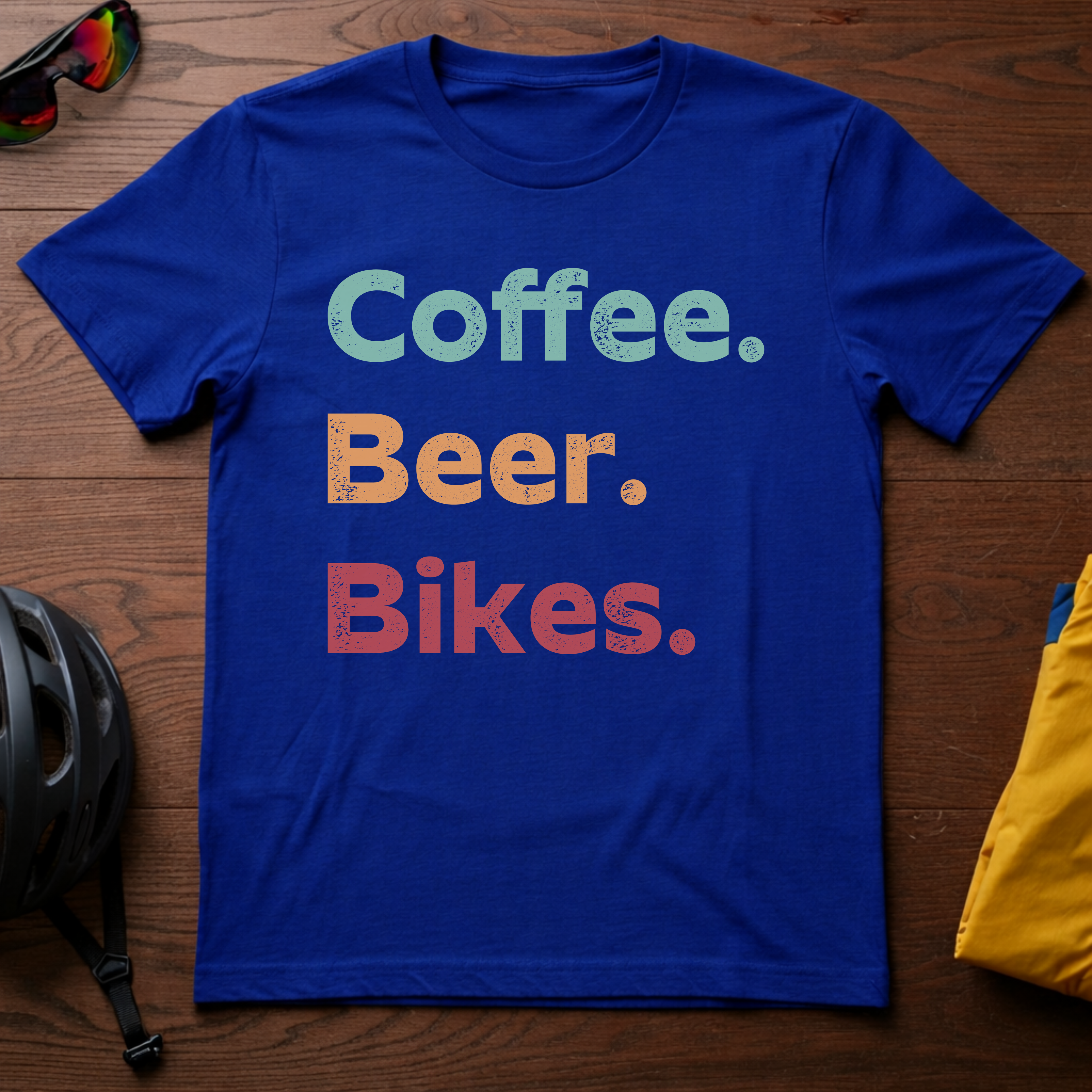 "Coffee. Beer. Bikes" T-Shirt - Chainline Collective