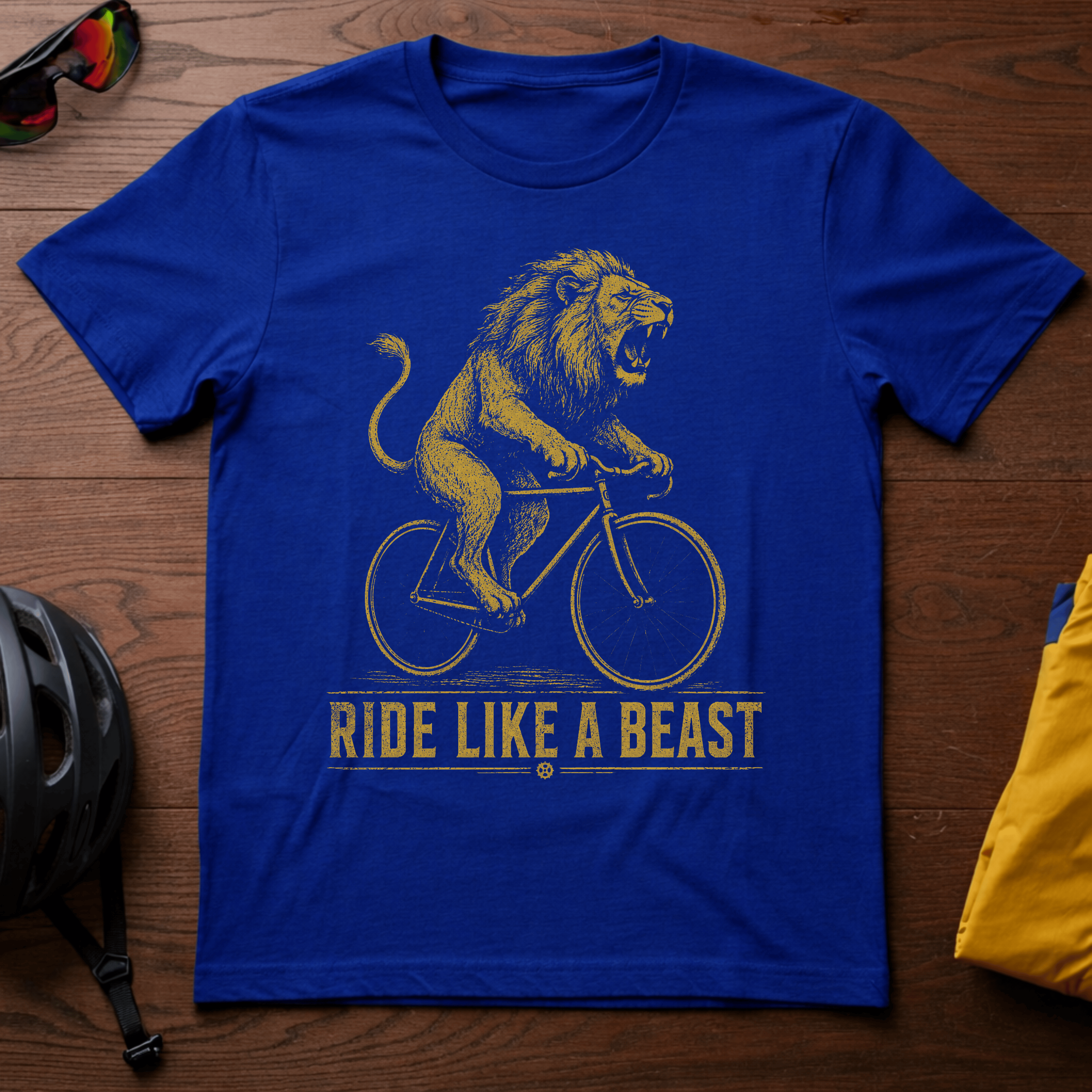 Cycling Lion "Ride Like a Beast" Tee - Chainline Collective