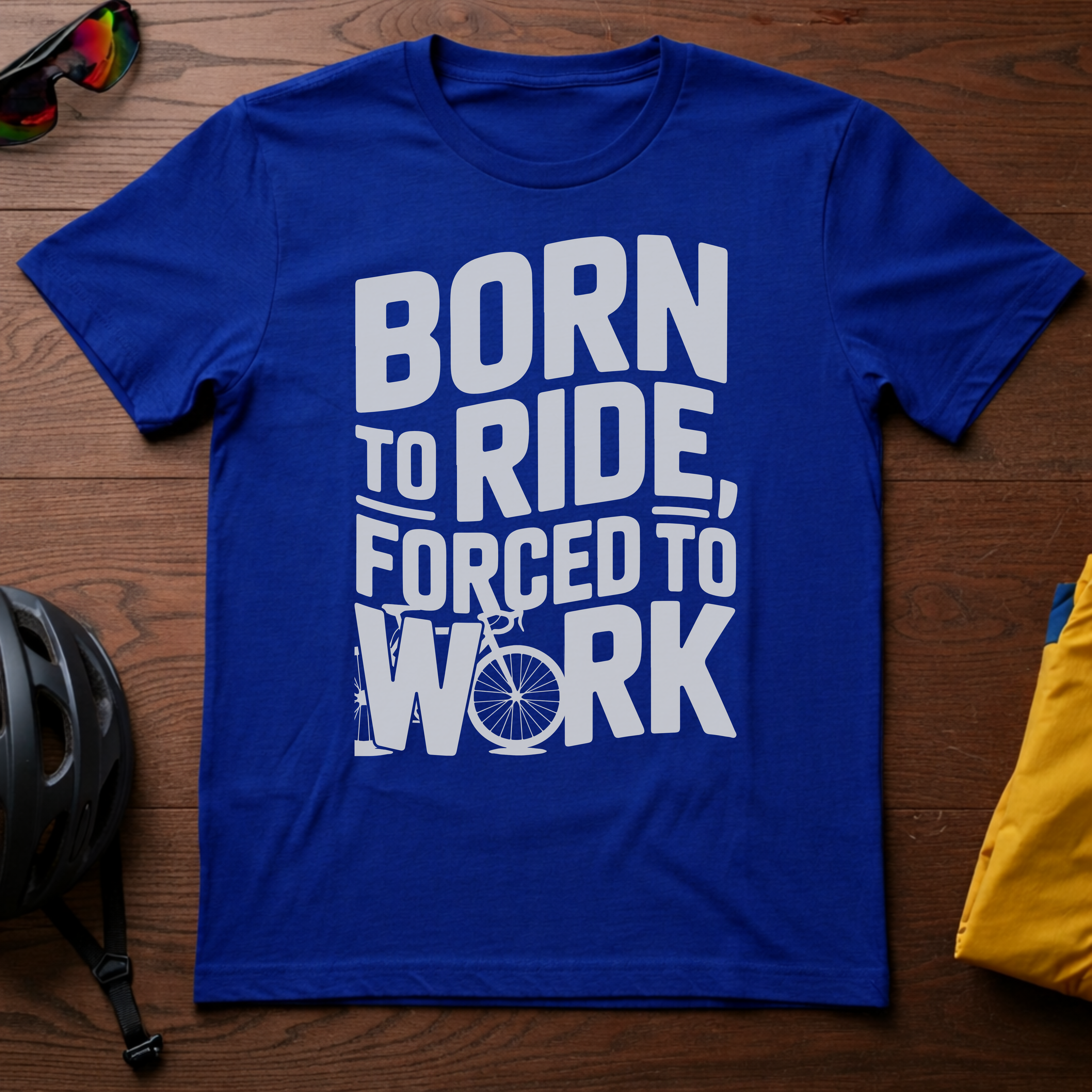 Born to Ride, Forced to Work Tee - Chainline Collective