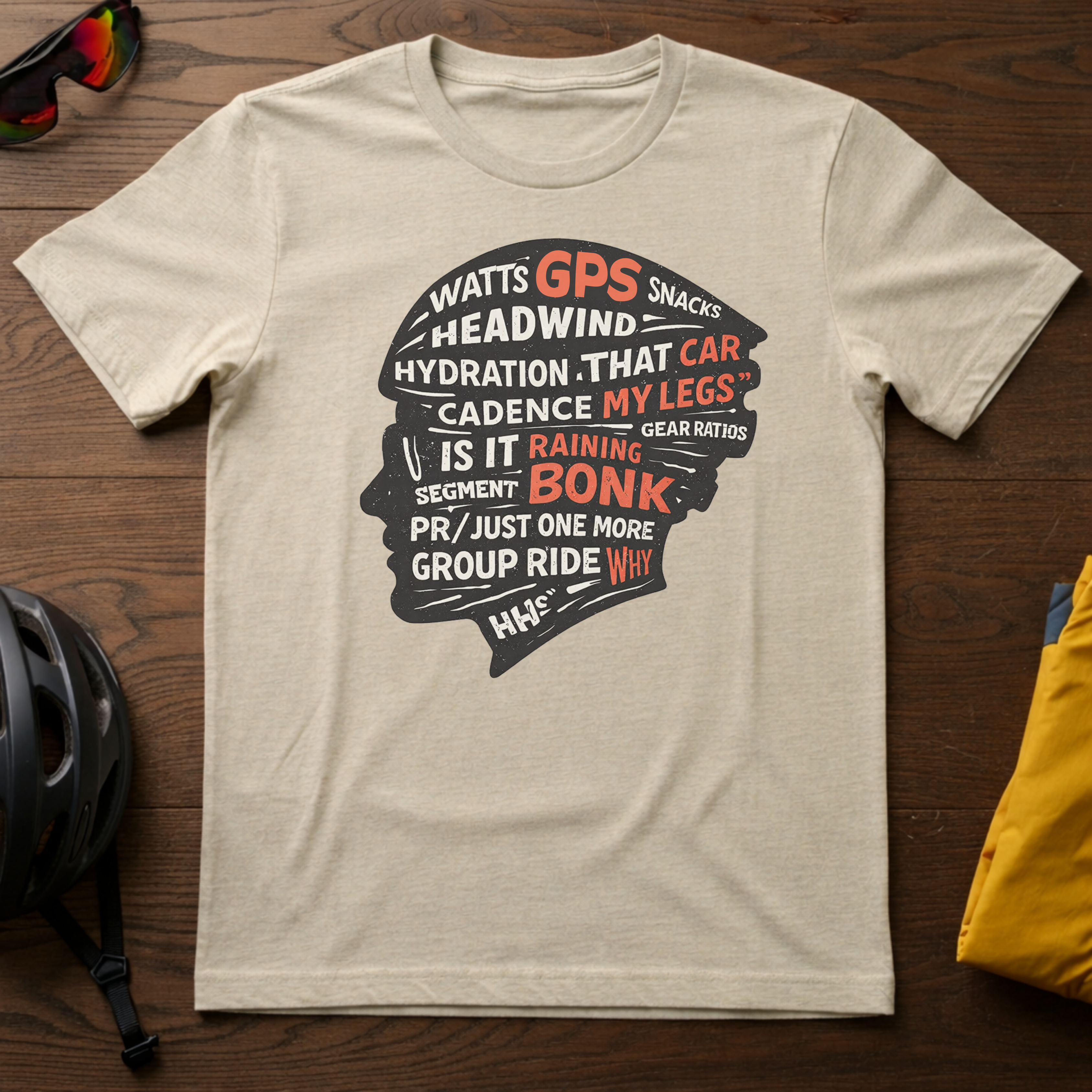 The Mind of a Cyclist Typography Tee - Chainline Collective