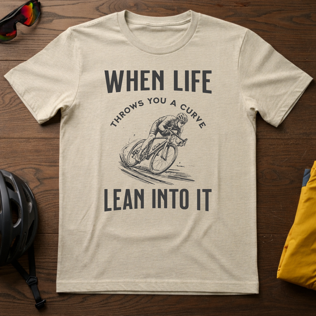 "When Life Throws You a Curve, Lean Into It" Tee - Chainline Collective