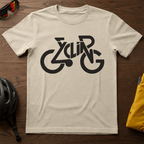 "Cycling" Typography Art Tee - Chainline Collective