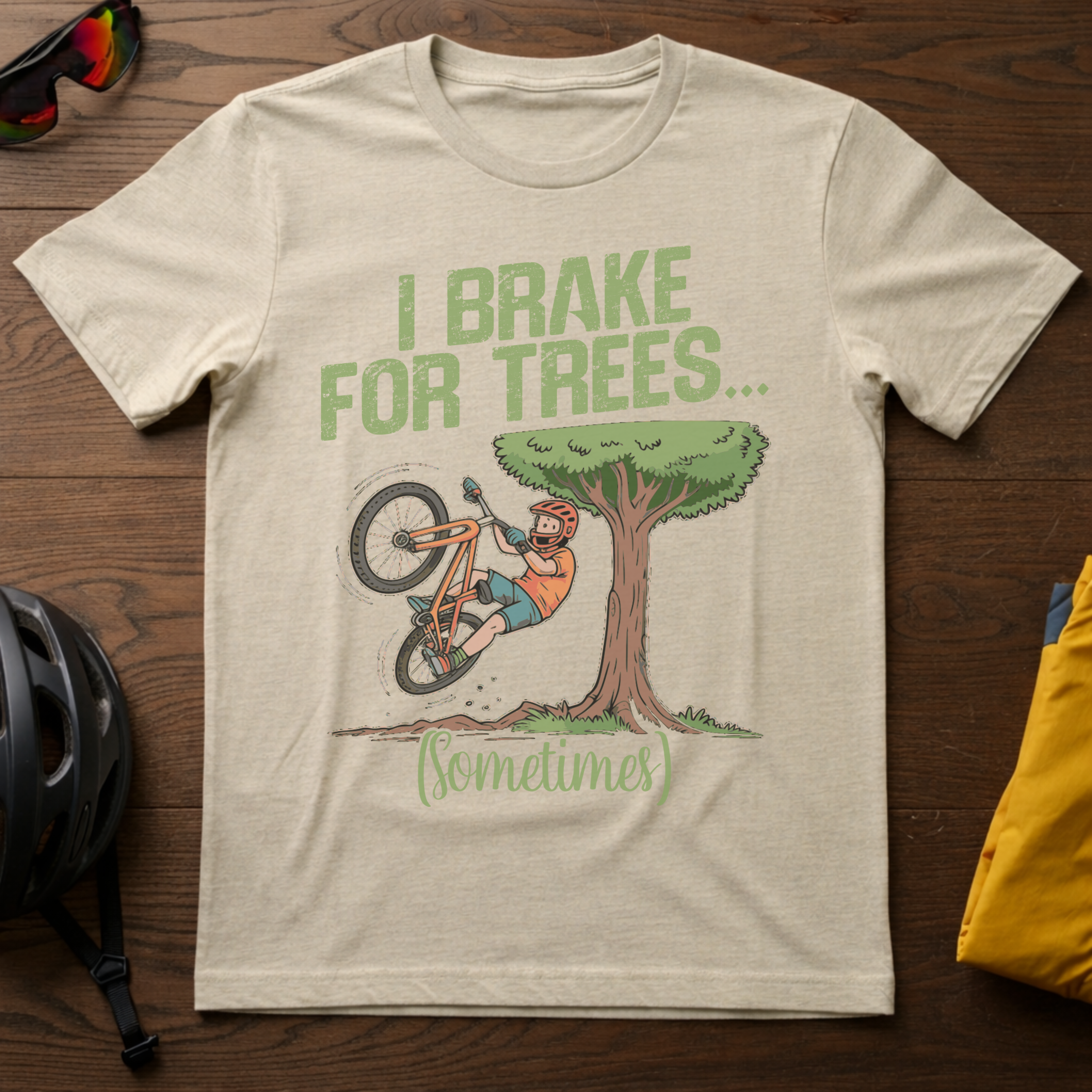 I Brake For Trees... Sometimes Tee - Chainline Collective