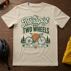 "My Therapist Has Two Wheels" Cyclist Tee - Chainline Collective