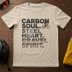 Carbon Soul. Steel Heart. Gravel Spirit. Tee - Chainline Collective