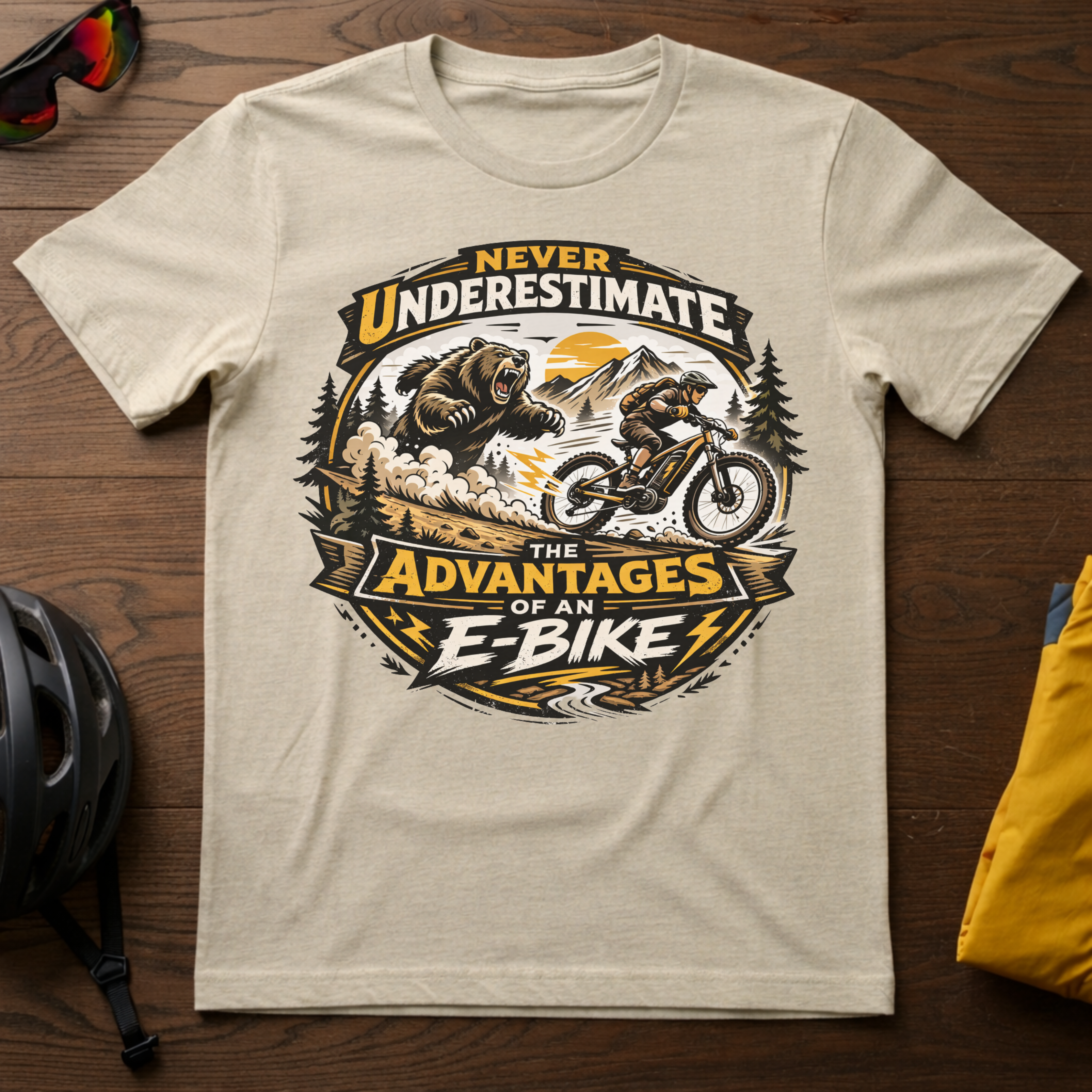 Never Underestimate the Advantages of an E-Bike Tee - Chainline Collective