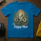 "My Happy Place" Sunlit Forest Mountain Bike Tee - Chainline Collective