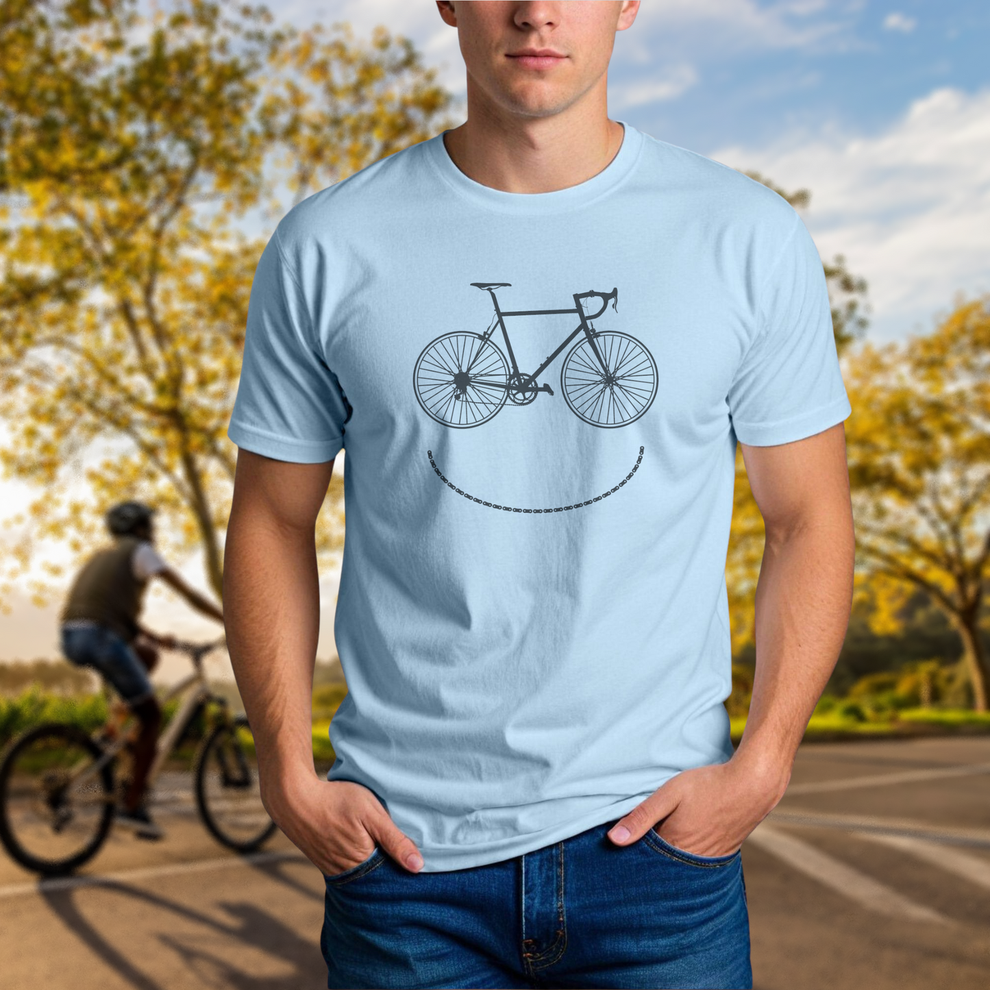 Smiley Bike T-Shirt - Chainline Collective