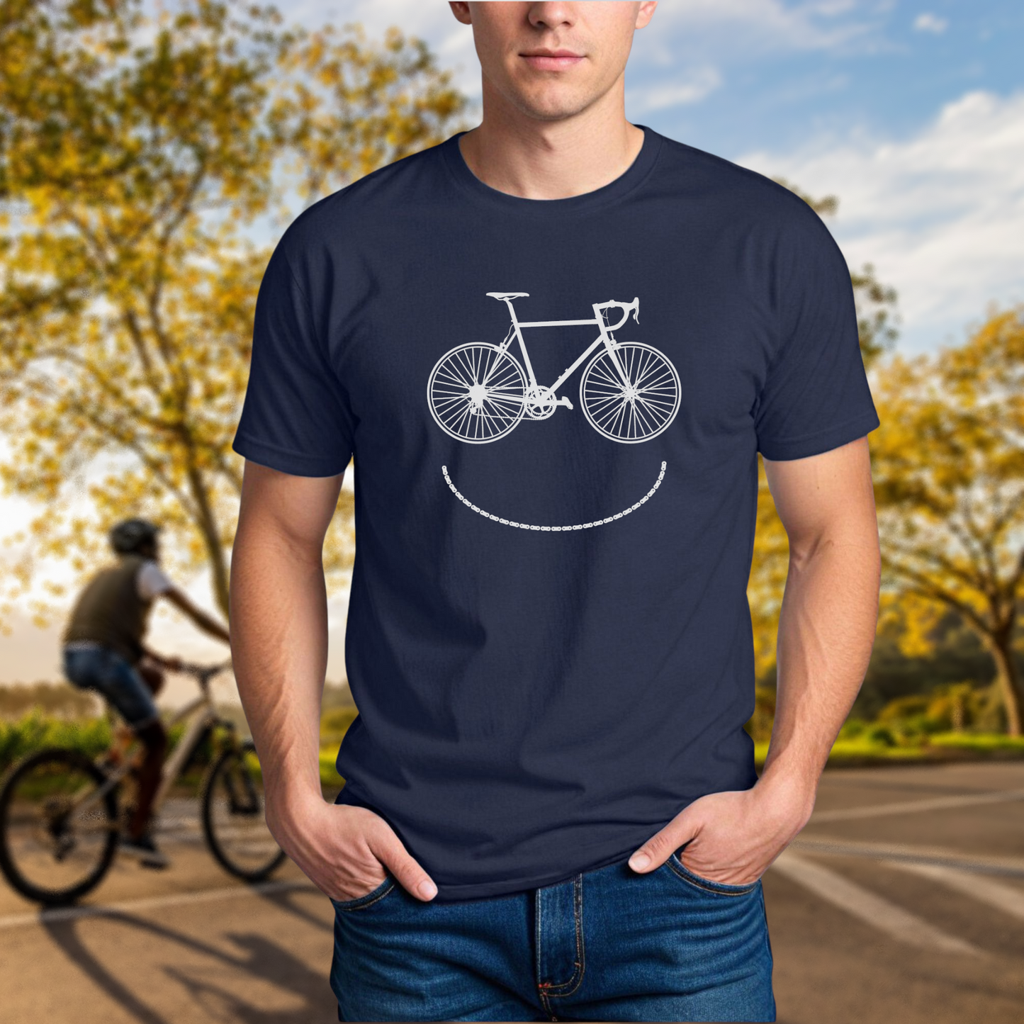 Smiley Bike T-Shirt - Chainline Collective