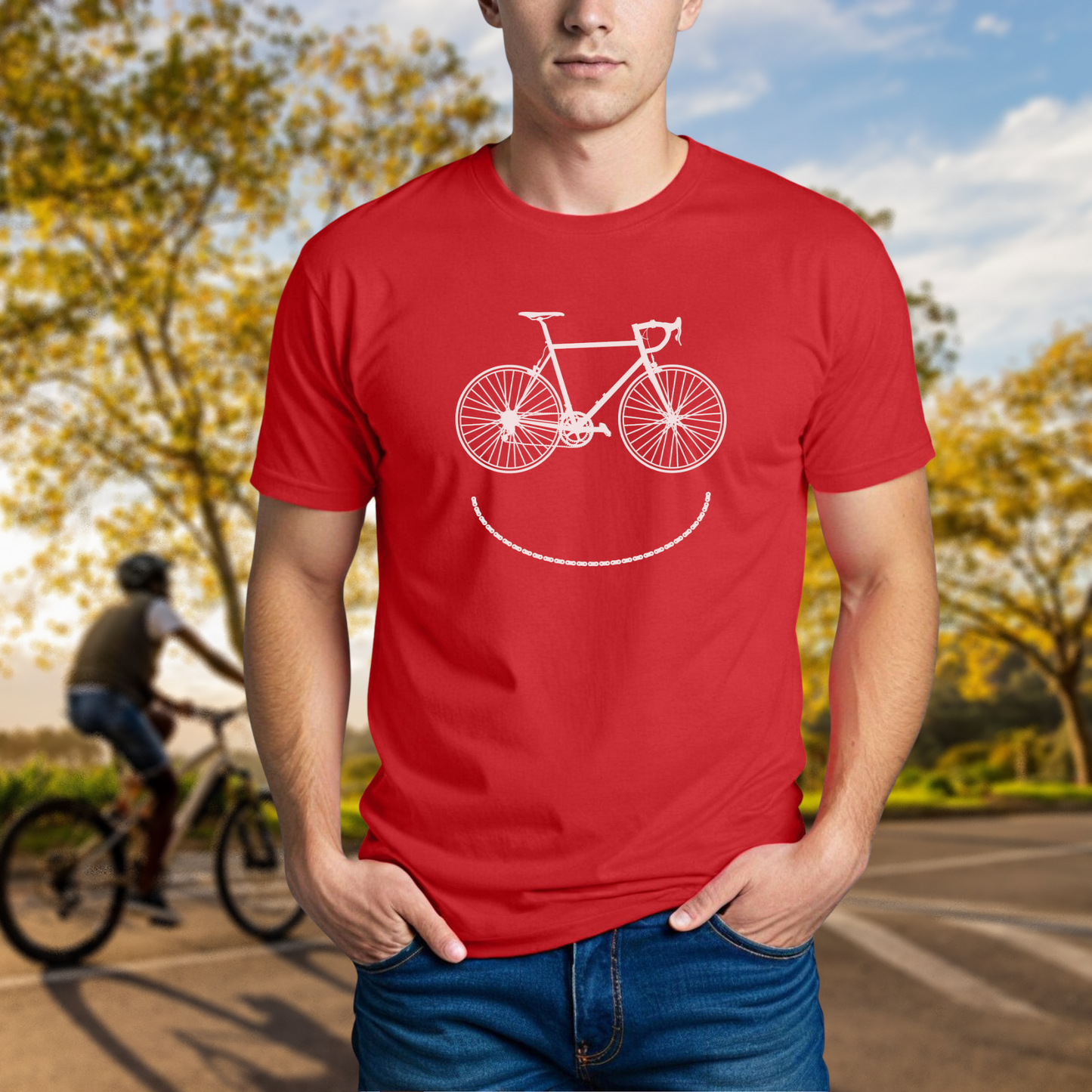 Smiley Bike T-Shirt - Chainline Collective