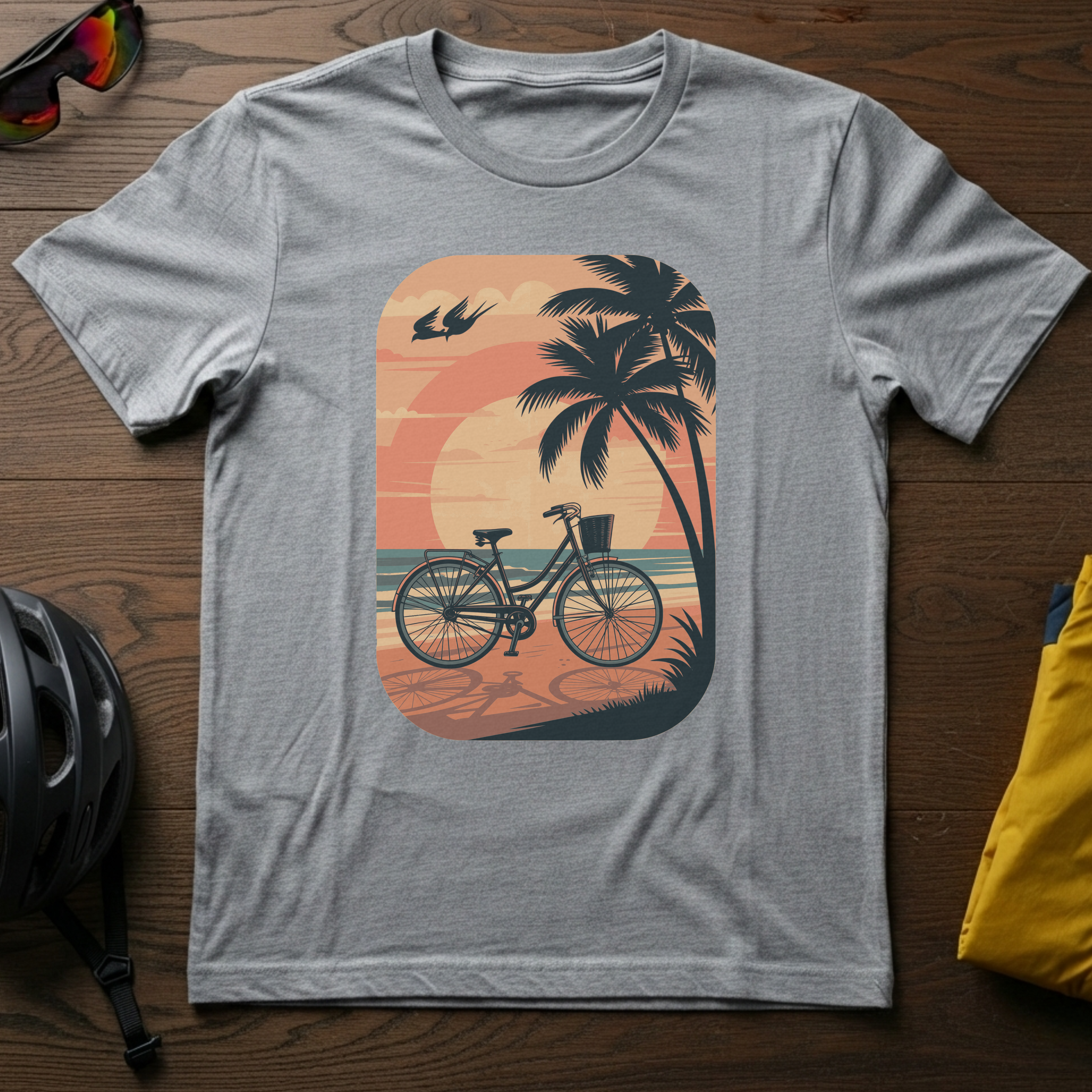 Bicycle on the Beach at Sunset - Chainline Collective