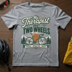 "My Therapist Has Two Wheels" Cyclist Tee - Chainline Collective