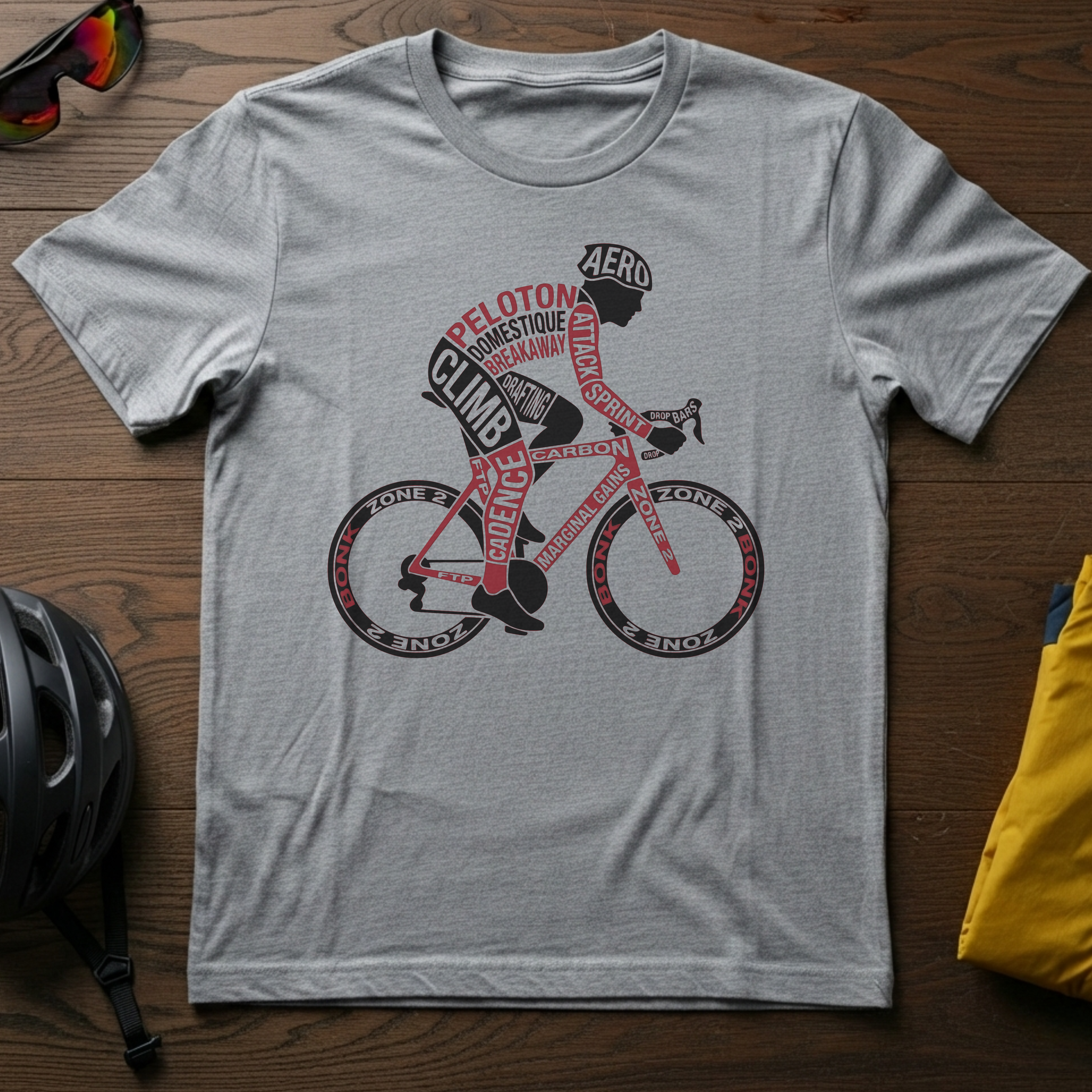 Cyclist Word Art Tee - Chainline Collective