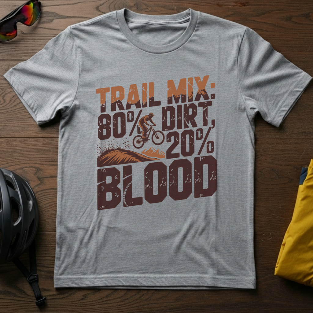 Trail Mix: 80% Dirt, 20% Blood Tee - Chainline Collective
