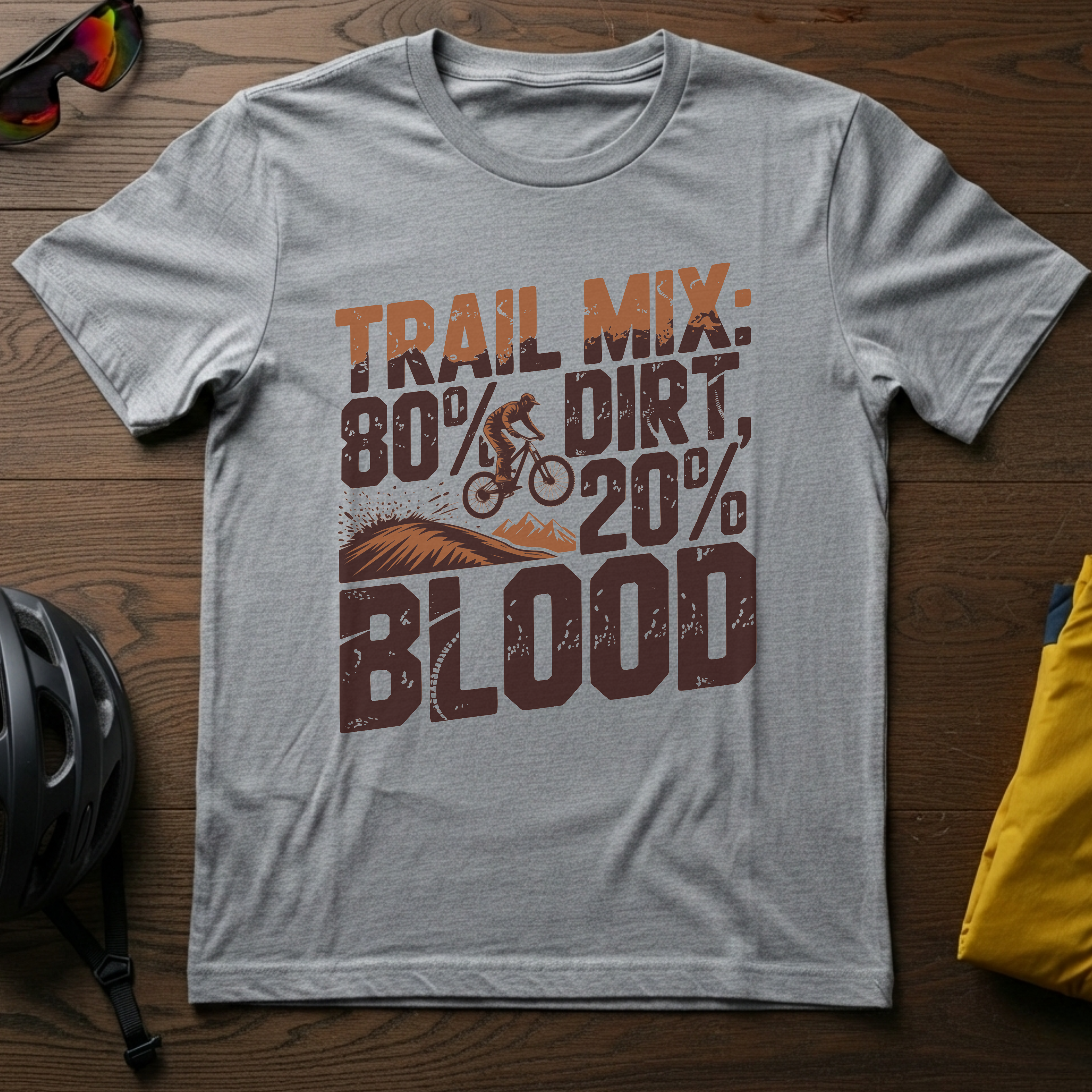 Trail Mix: 80% Dirt, 20% Blood Tee - Chainline Collective