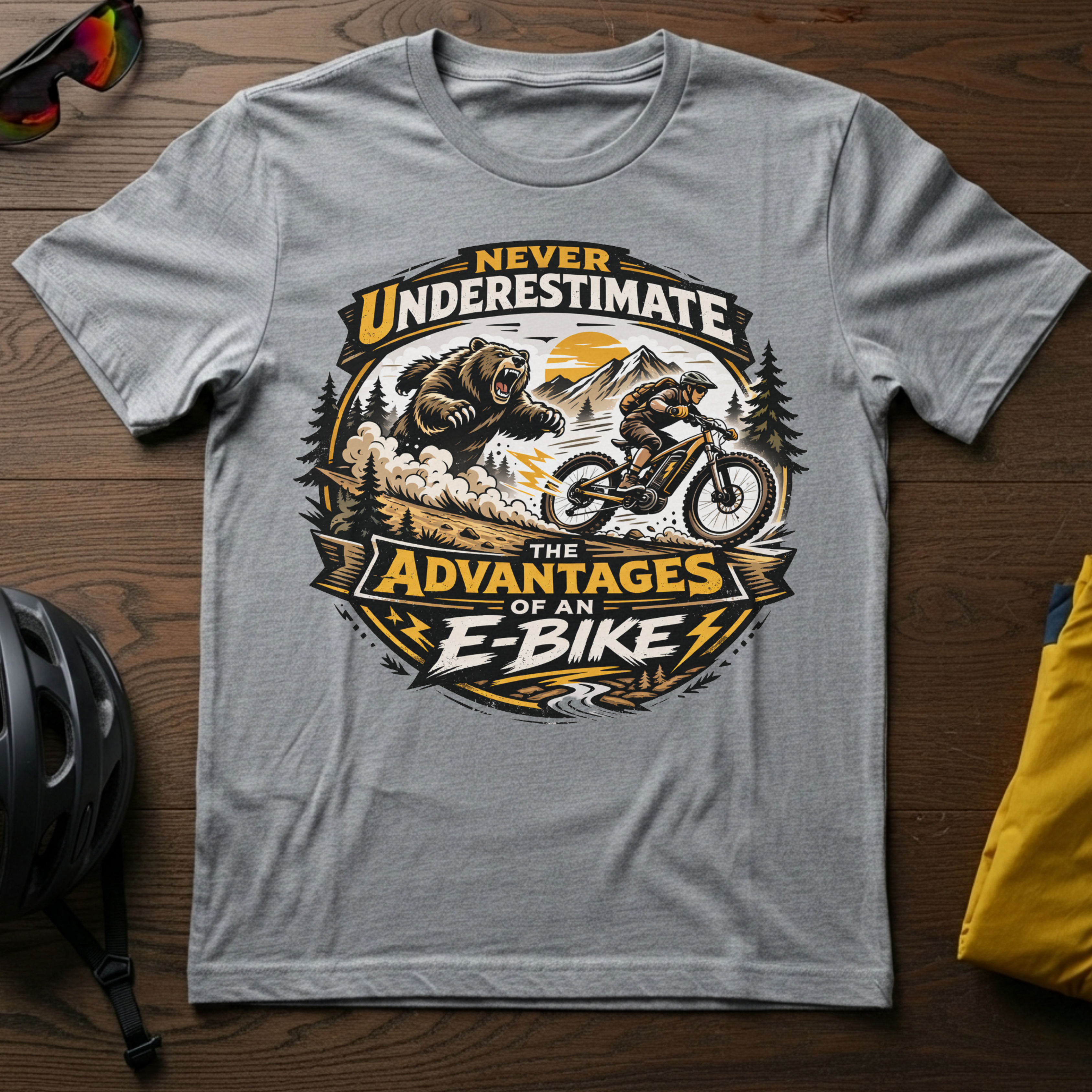 Never Underestimate the Advantages of an E-Bike Tee - Chainline Collective