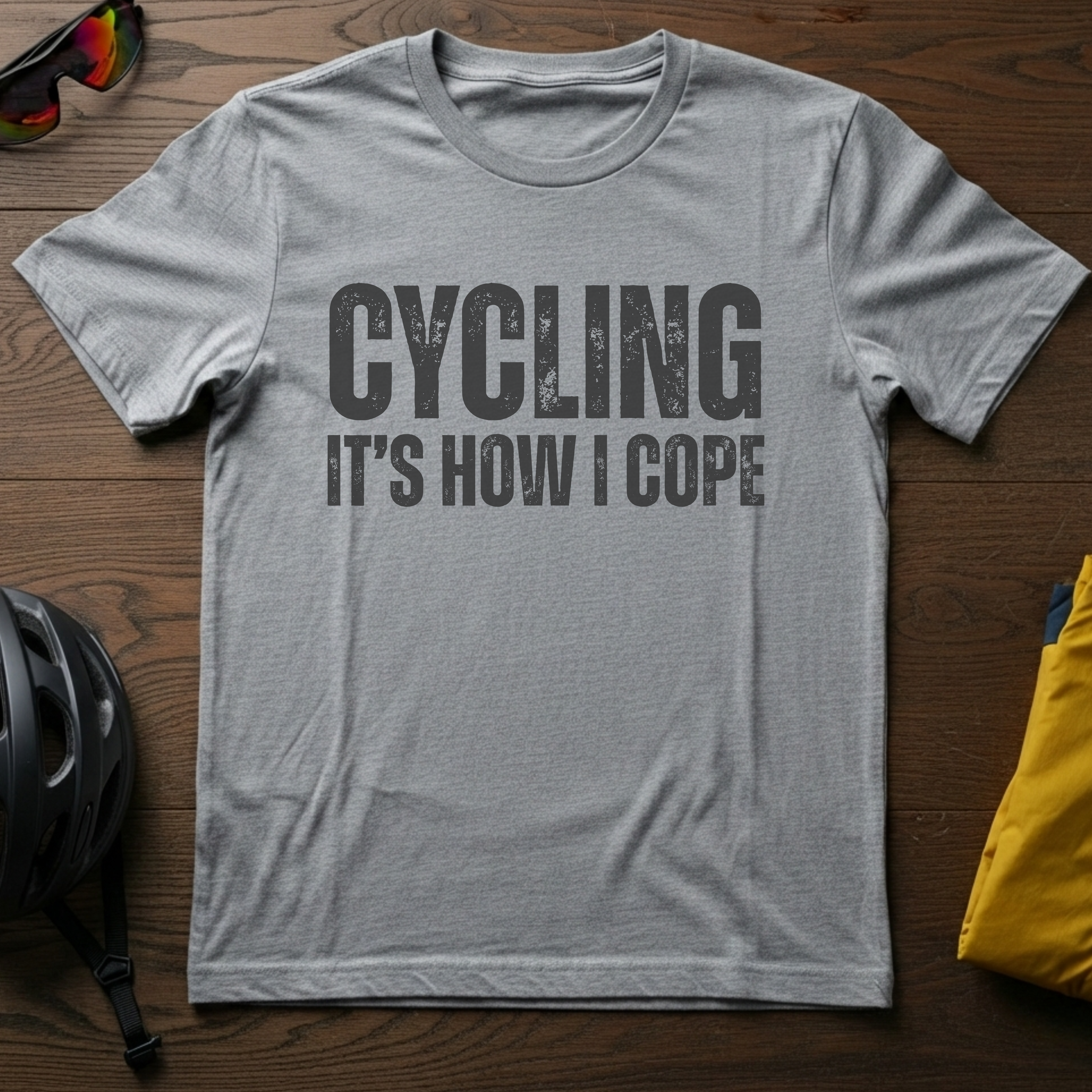 Cycling -- It's How I Cope Tee - Chainline Collective