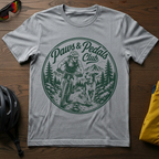 "Paws & Pedals Club" Dog and Bike Lover Tee - Chainline Collective