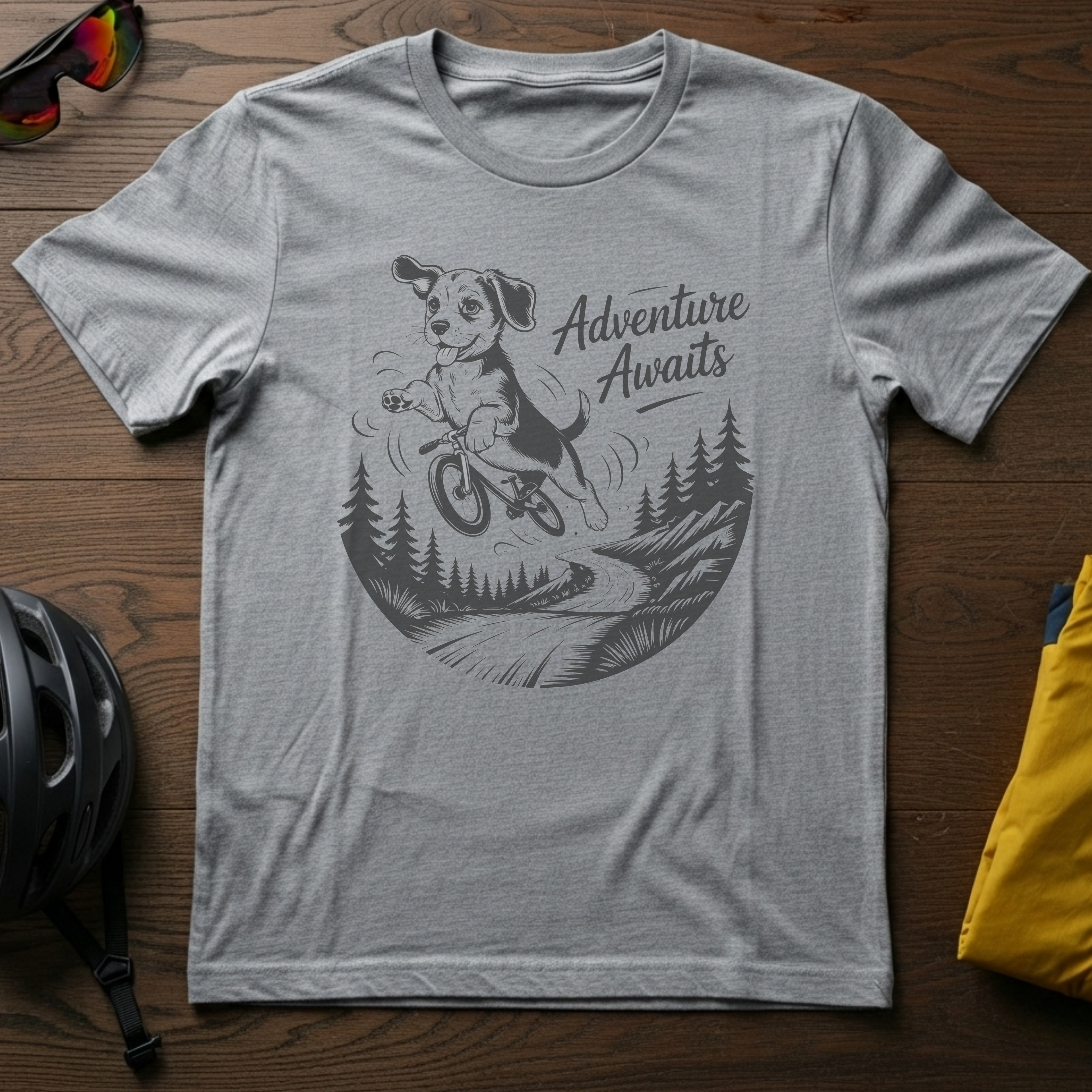 Cycling Beagle -- Adventure Awaits - Chainline Collective