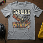 "Cycling: Cheaper Than Therapy (Barely)" Tee - Chainline Collective