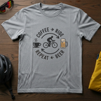 Coffee Ride Beer Repeat Tee - Chainline Collective