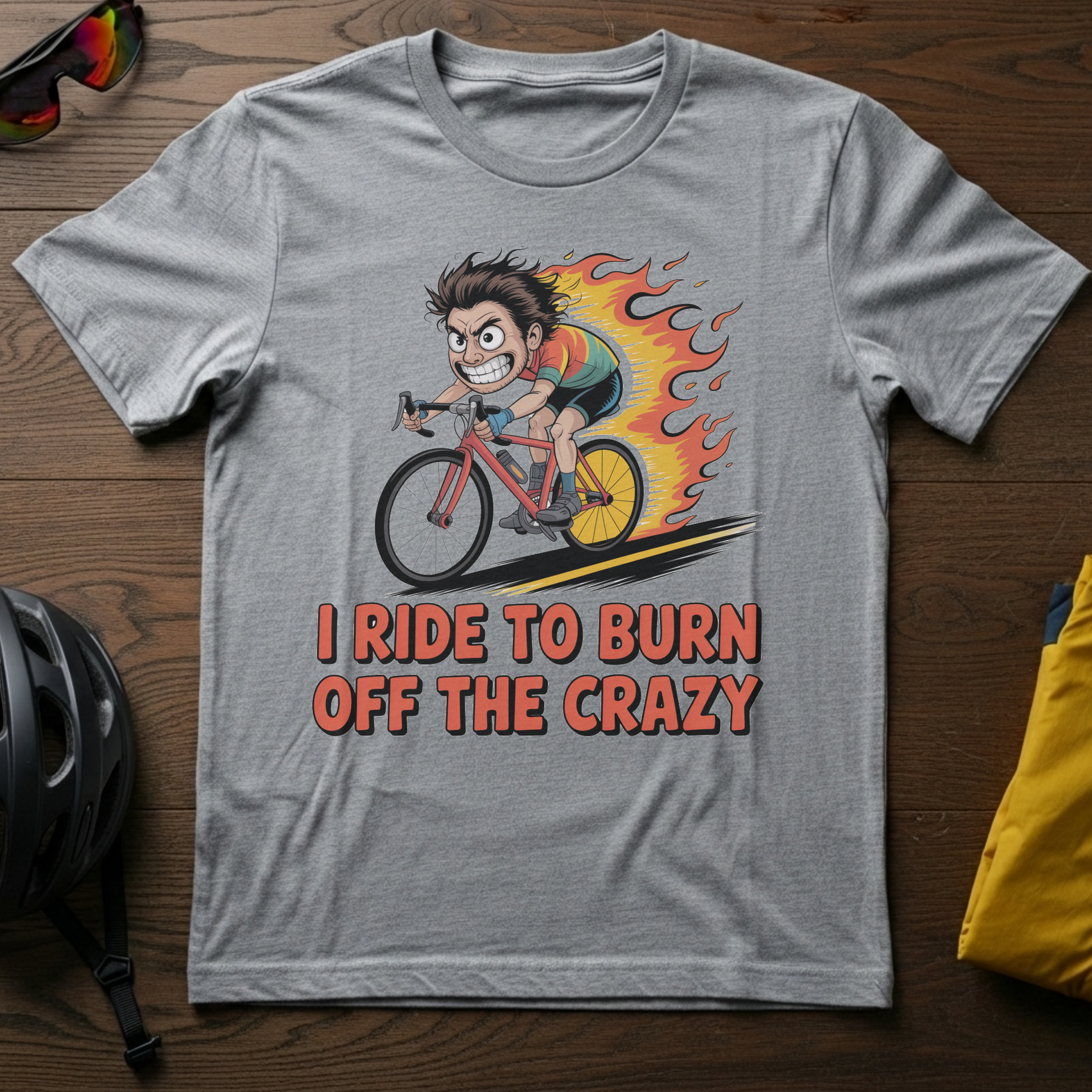 I Ride to Burn Off the Crazy Tee - Chainline Collective