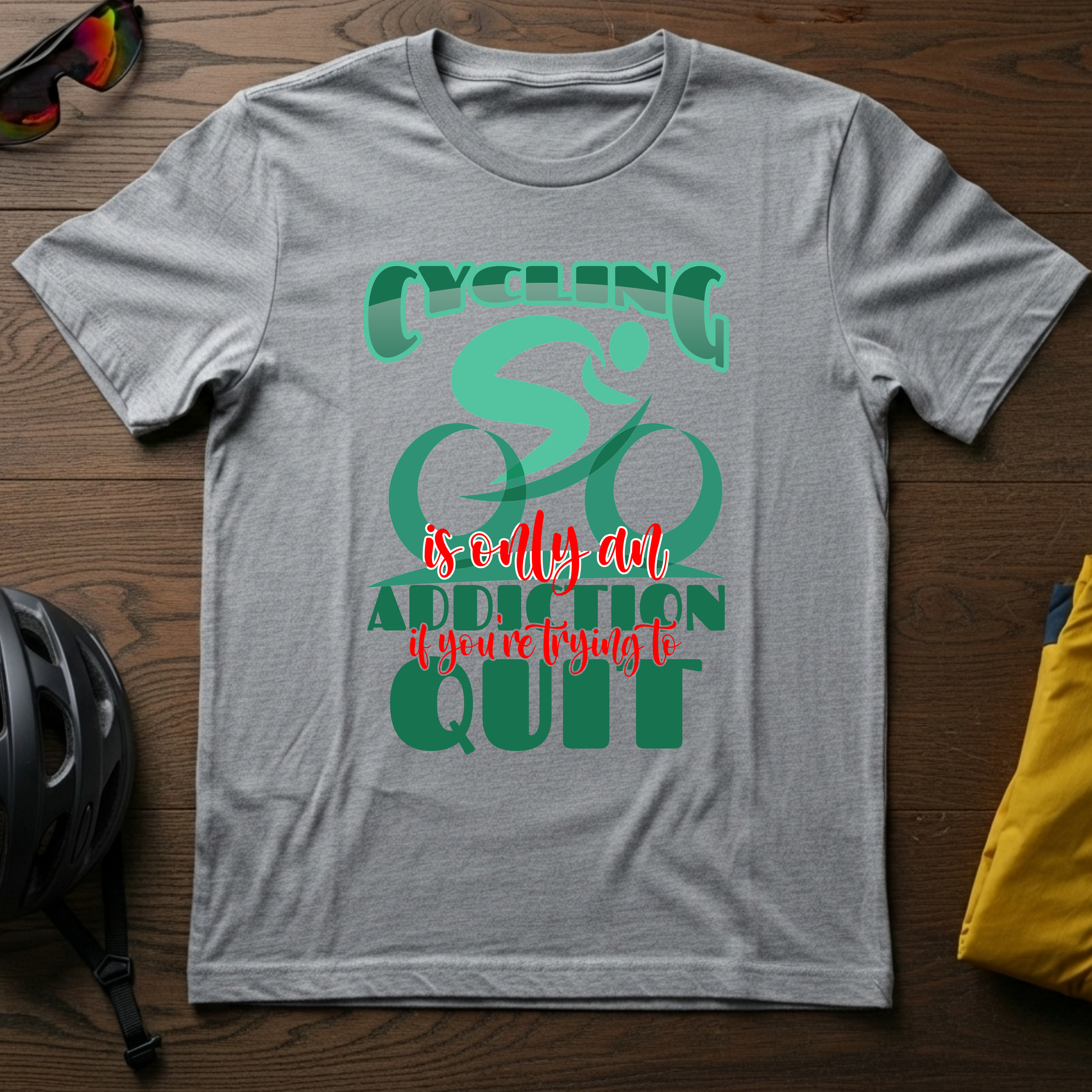 Cycling Addiction Tee — "Cycling is Only an Addiction If You're Trying to Quit" - Chainline Collective
