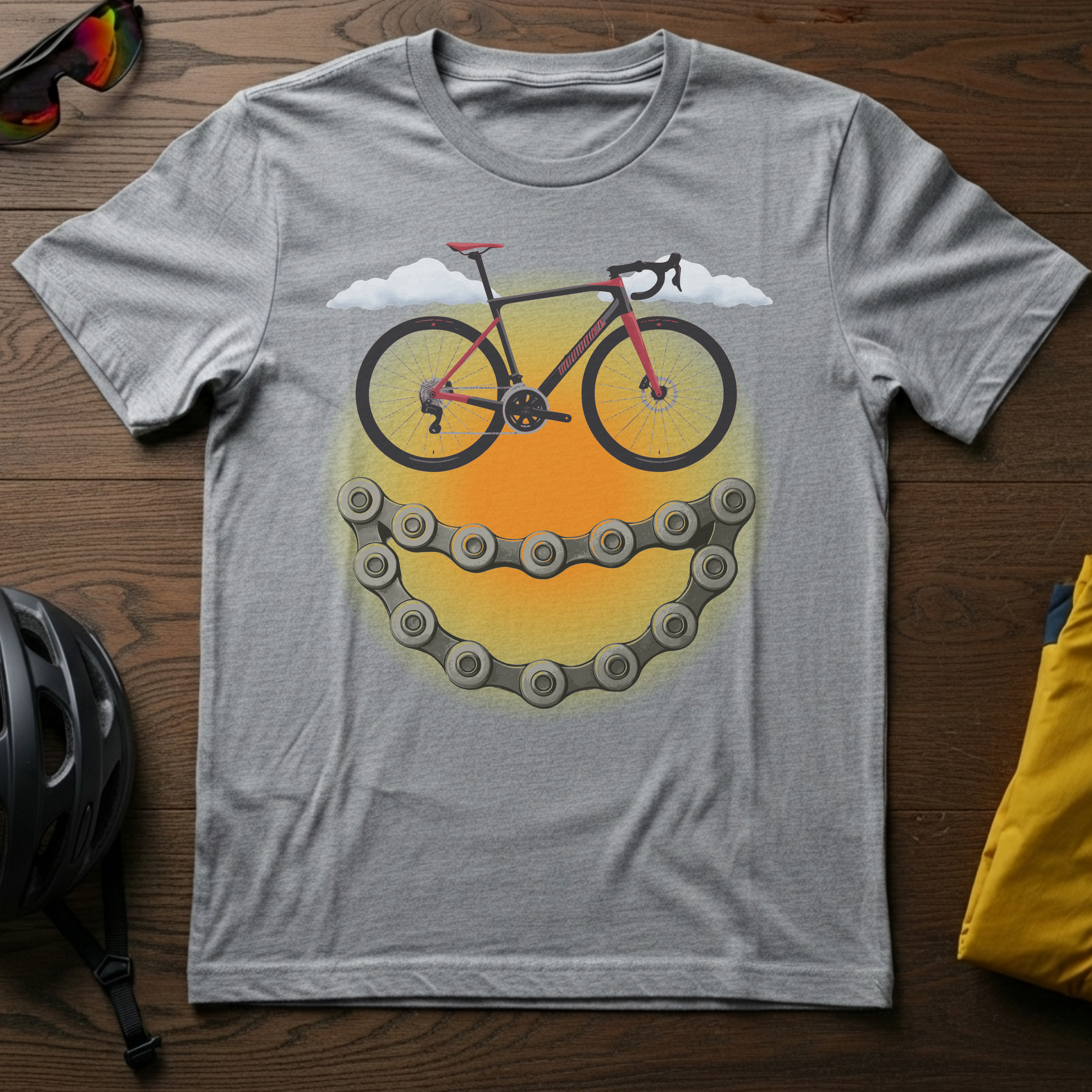Smiley Bike Tee - Chainline Collective