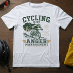 "Cycling Is My Anger Management" Cyclist Tee