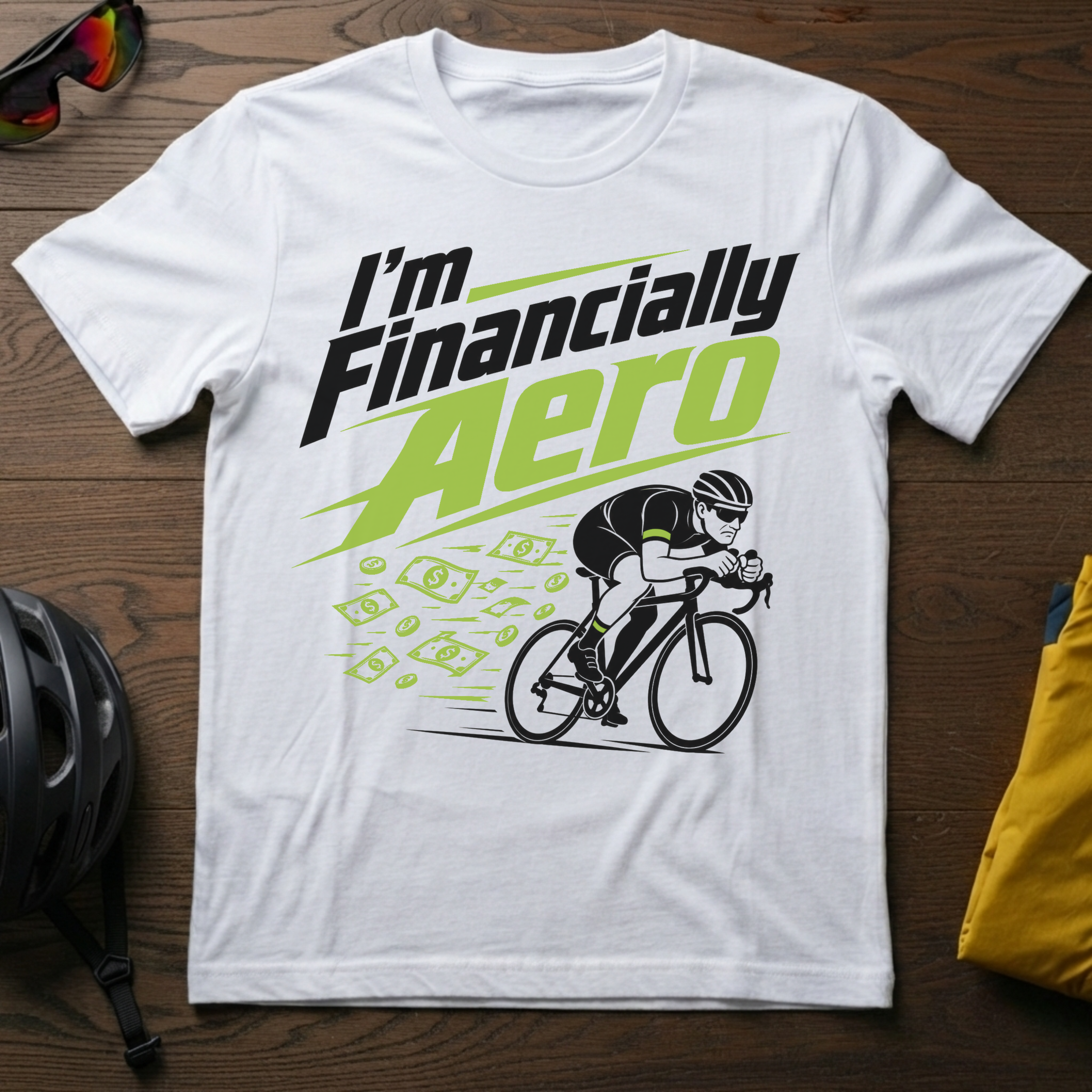"I'm Financially Aero" Cyclist Tee
