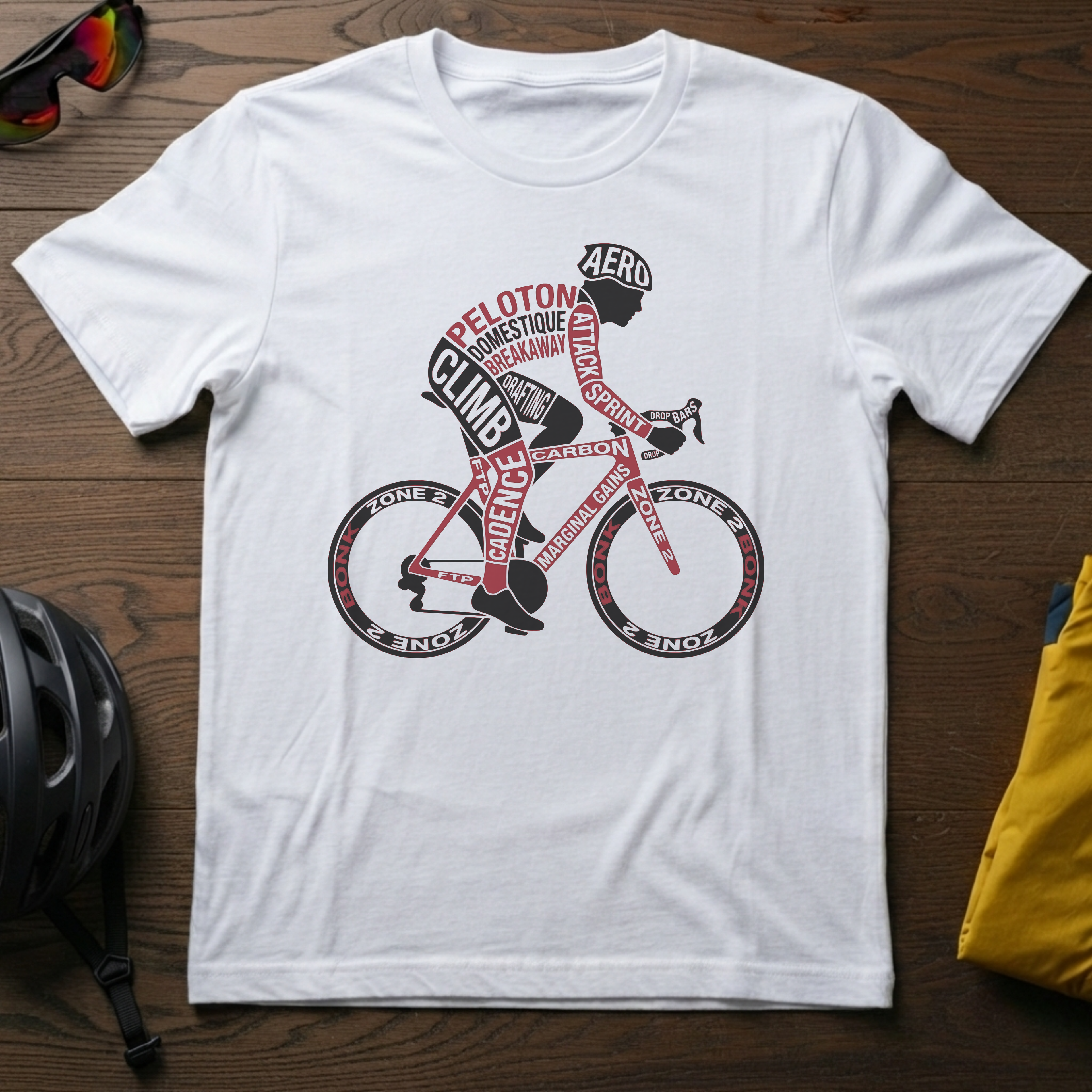 Cyclist Word Art Tee - Chainline Collective