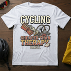 "Cycling: Cheaper Than Therapy (Barely)" Tee - Chainline Collective