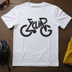 "Cycling" Typography Art Tee - Chainline Collective