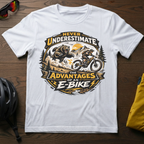 Never Underestimate the Advantages of an E-Bike Tee - Chainline Collective