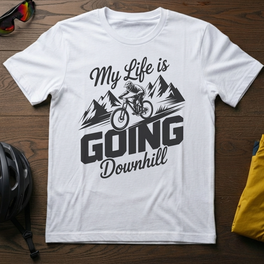 My Life is Going Downhill Tee - Chainline Collective