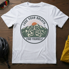 "Lose Your Breath... Find Yourself" Motivational Cyclist Tee - Chainline Collective